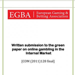 EGBA contribution to the Green Paper on online gambling in the Internal Market