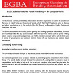 EGBA position on sports to the Polish Presidency of the EU