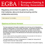 EGBA reply to online platform consultation