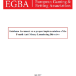 EGBA Guidance document on a proper implementation of the Fourth Anti-Money Laundering Directive by Member States