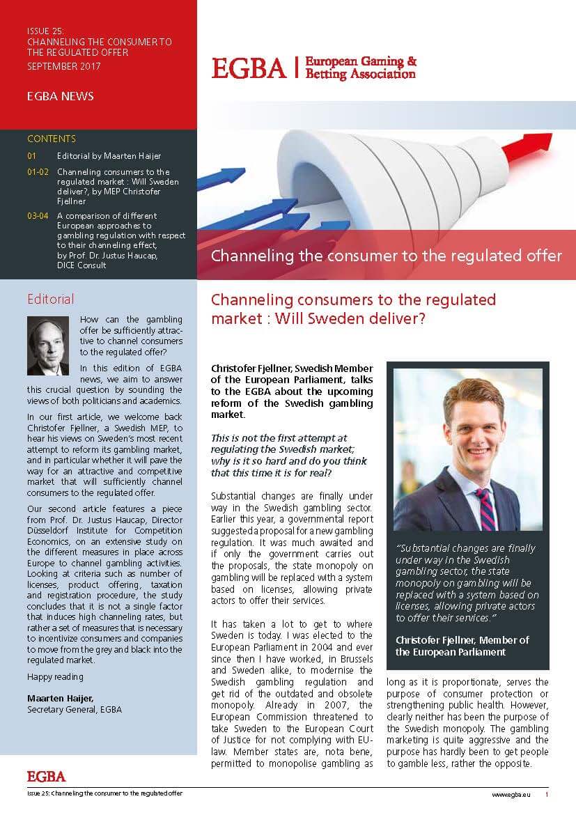 Issue 25: Channeling the Consumer to the Regulated Offer