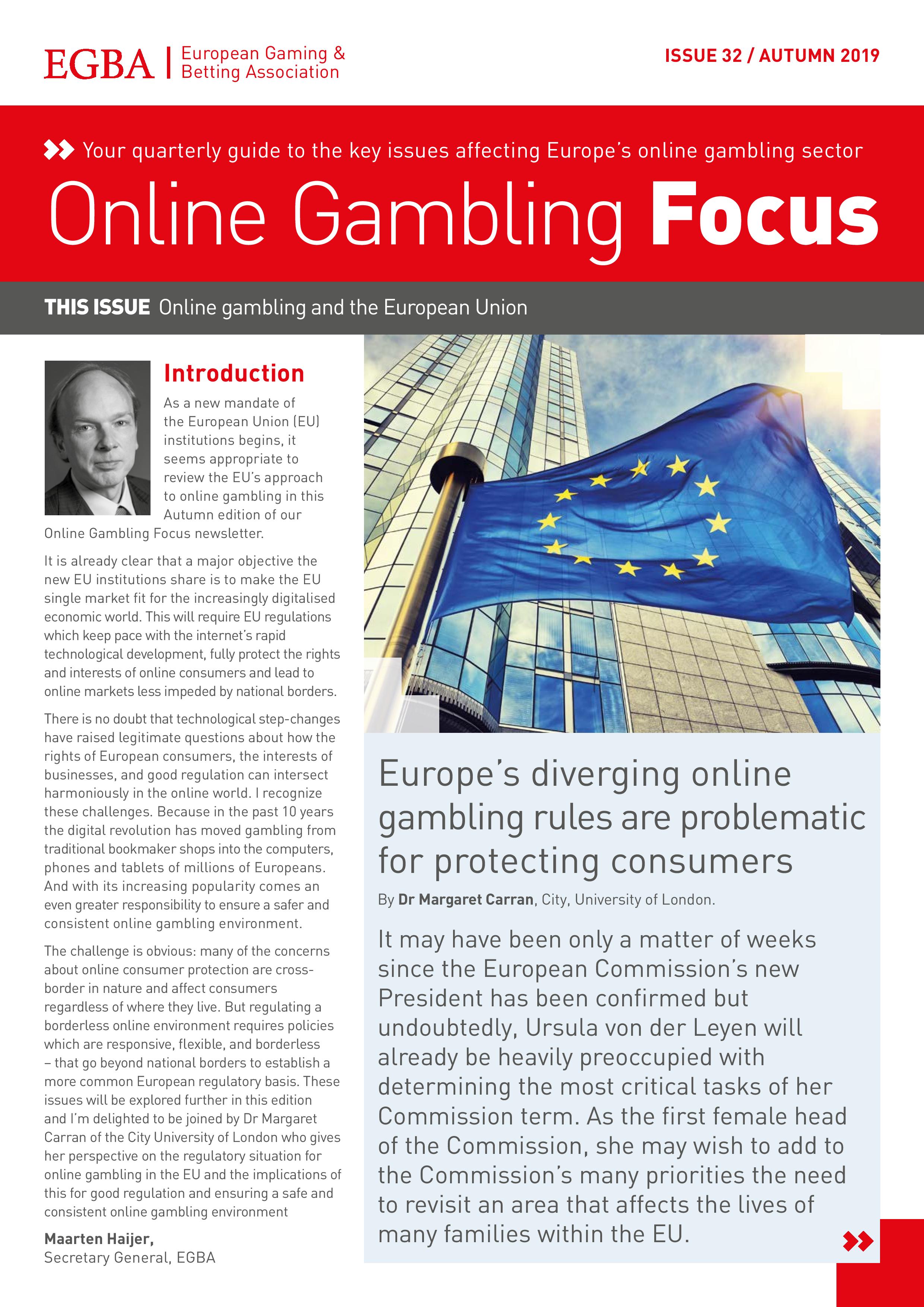 Online Gambling Focus - Autumn 2019