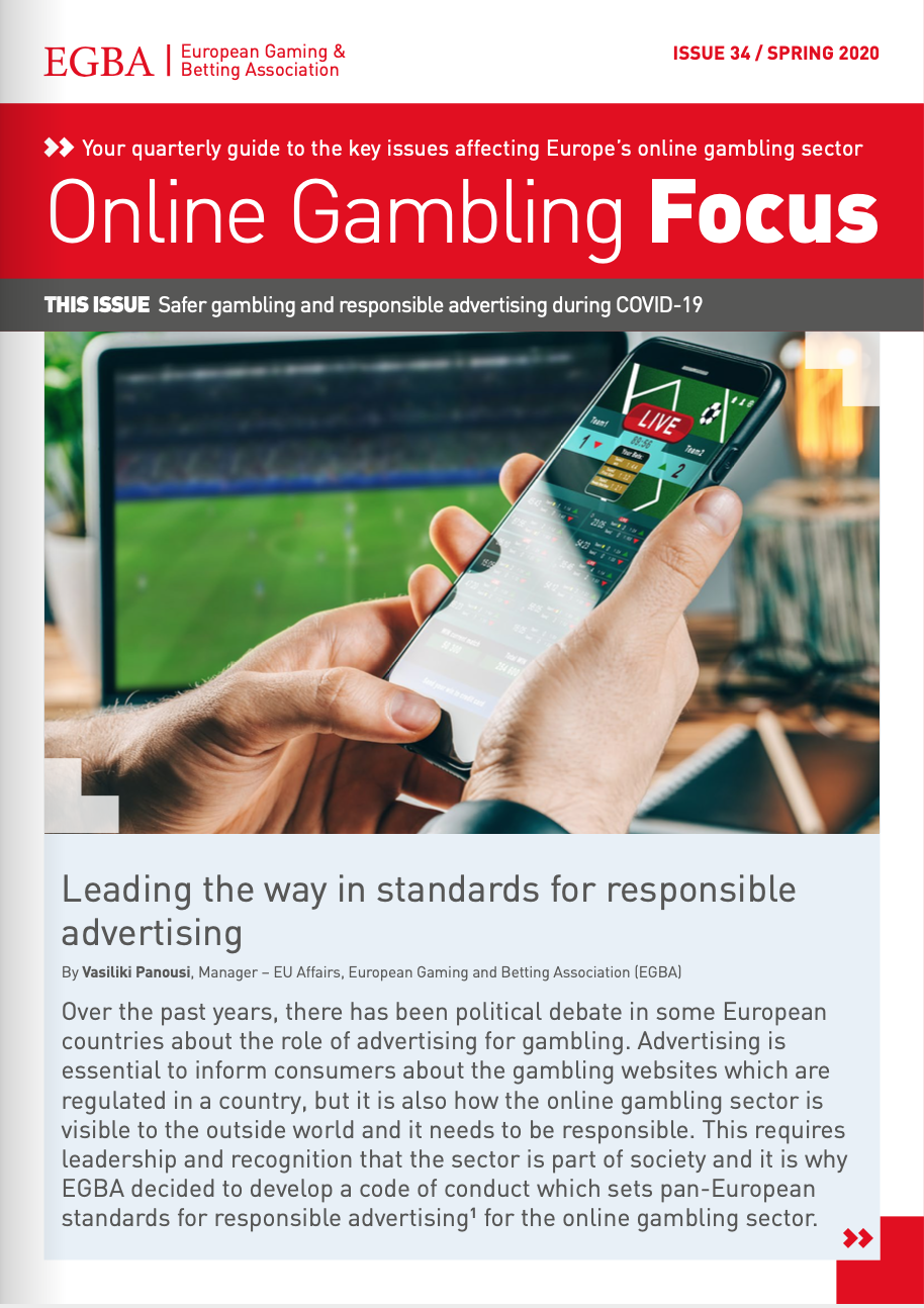 COVID-19: European gambling associations issue guidance on safer online  gambling and responsible advertising - EGBA